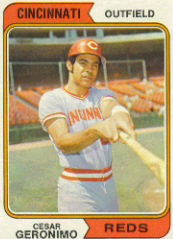 1974 Topps Baseball Cards      181     Cesar Geronimo